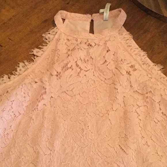 Fun 2 Fun Drellie Lace Halter Blouse - Picture 4 of 4